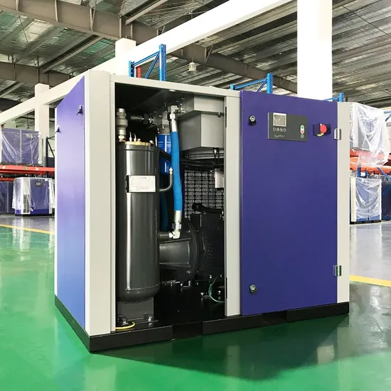 Energy Saving AC Power Electric Stationary Direct Driven Variable Frequency Drive VSD Screw Air Compressor Manufacturers